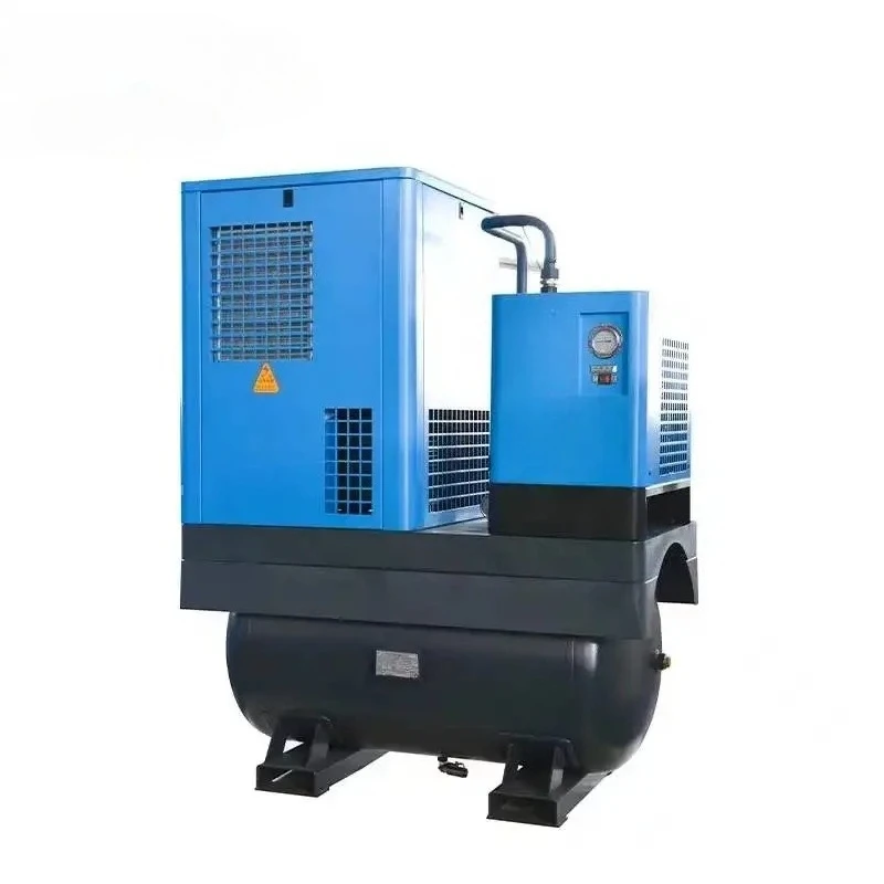 15kw 10H p l aser cutting Integrated Screw Air Compressors High Precision Silent Screw Compressor with air Dryer and tank