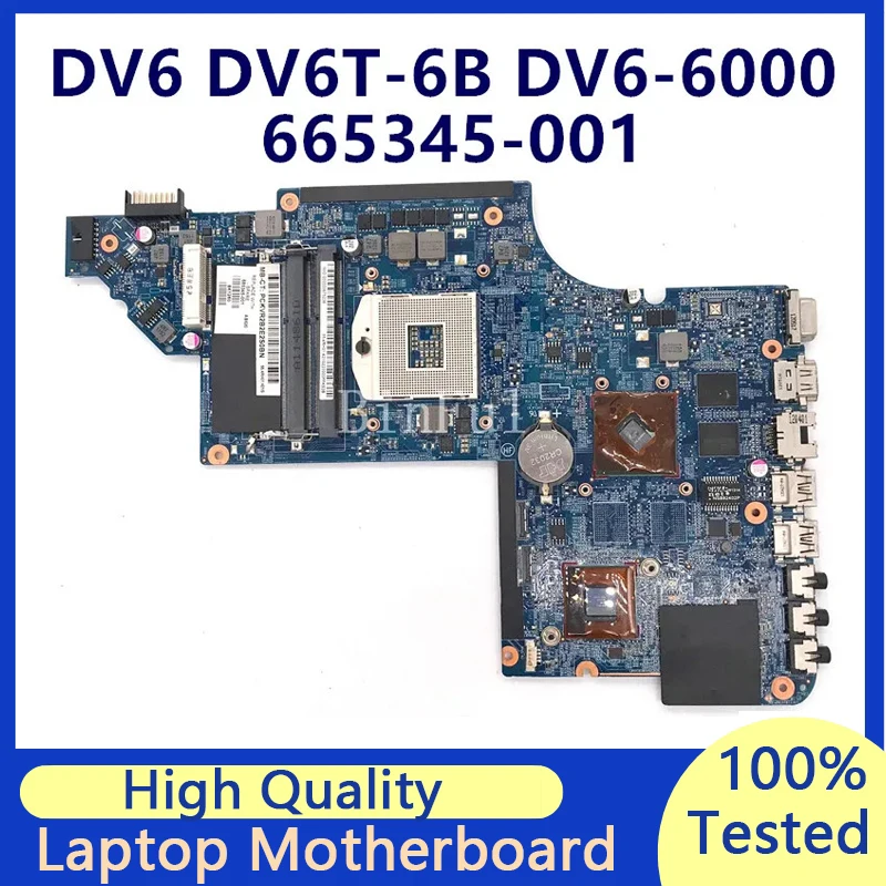 

665345-001 665345-501 665345-601 Mainboard For HP DV6-6000 Laptop Motherboard 216-080000 SLJ4P 100% Full Tested Working Well