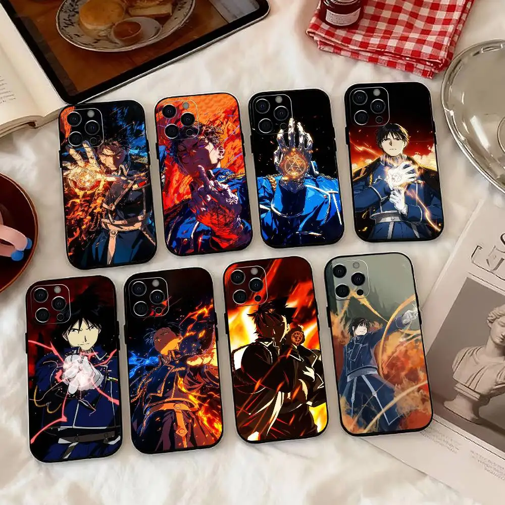 

Fullmetal-l Alchemist-t Roy Phone Case Silicone Soft For IPhone 17 16 15 14 13 12 11 X XR Plus Pro Max Plus