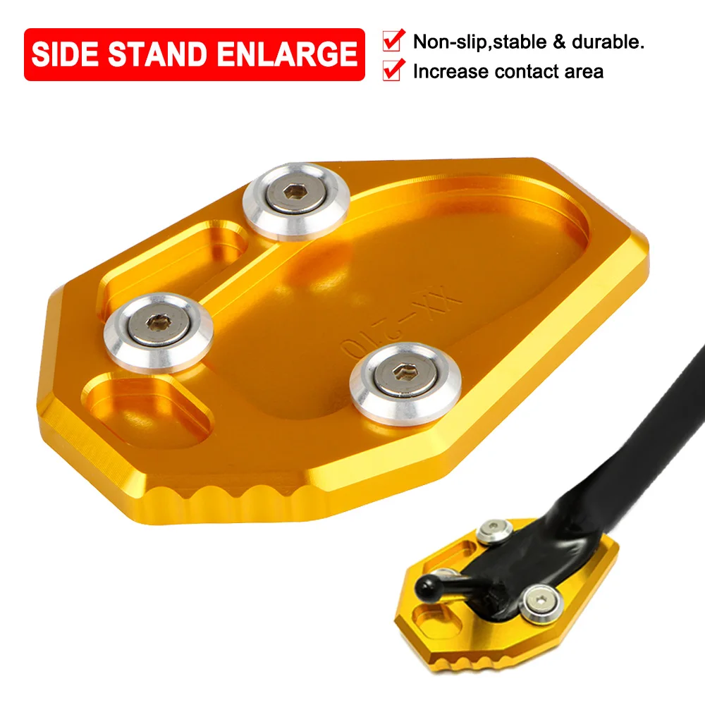 

Side Kickstand Stand Extension For Yamaha XSR700 MT-07 2014-2023 TRACER 700 XJ6 XJ6N FZ6R FZ6-S2 Side Stand Enlarger Plate Pad