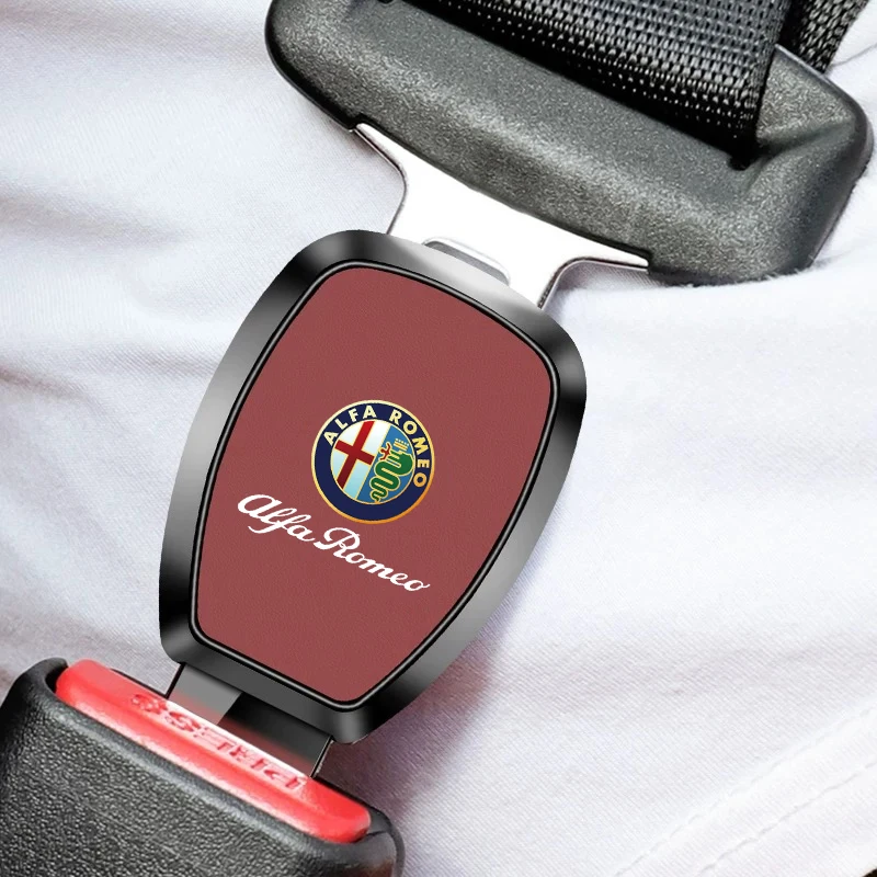 Universal Car Seat Belt Extension Plug Adjustable Extender For Alfa Romeo Giulia Stelvio Giulietta 156 159 147 Mito Tonale Brera
