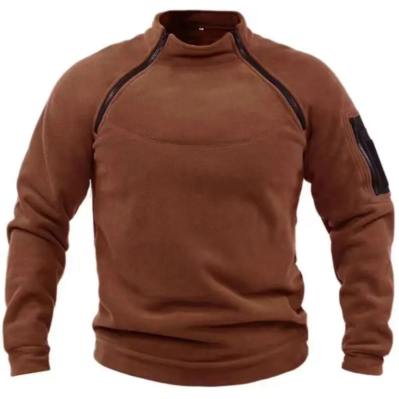 Männer Winter Herbst Polar Fleece Taktische Militärische Kampf Cargo Jacken Trekking Wandern Camping Klettern Casual Sweatshirt – Detail 14