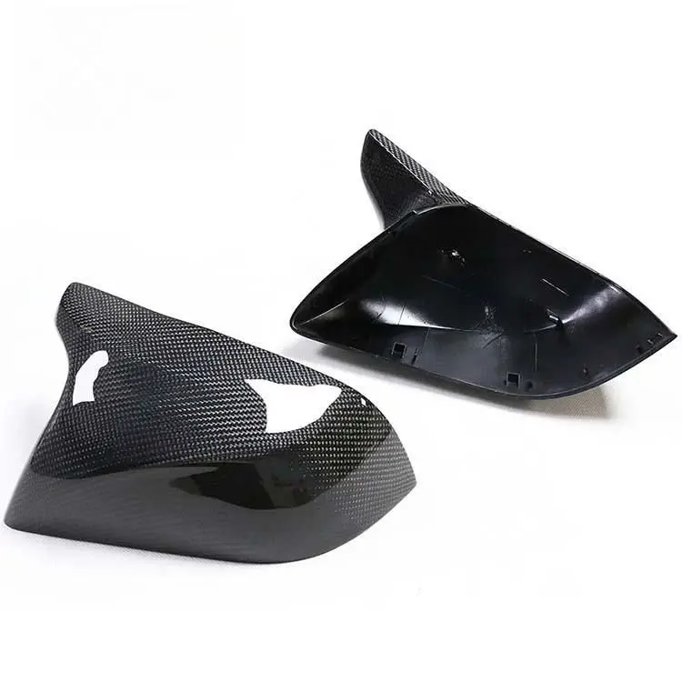Dry Carbon Fiber Mirror Housing for Tesla Model S/3 Exterior Reverse Mirror Cover Interior Car Tuning Alternate Form