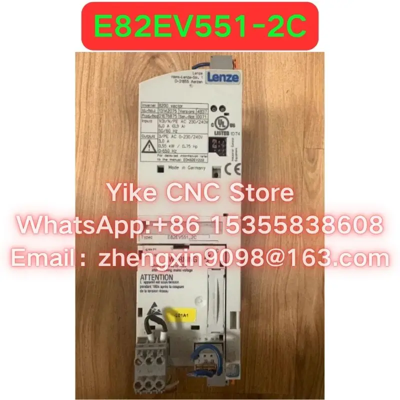 Used E82EV551-2C E82EV551K2C Frequency Converters Functional test OK Fast delivery