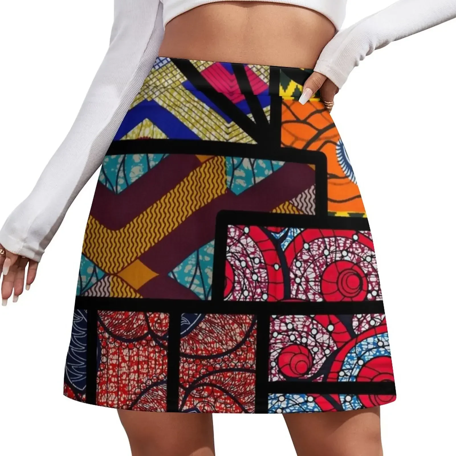 

African print Mini Skirt women's golf wear summer Woman skirt Skirt pants