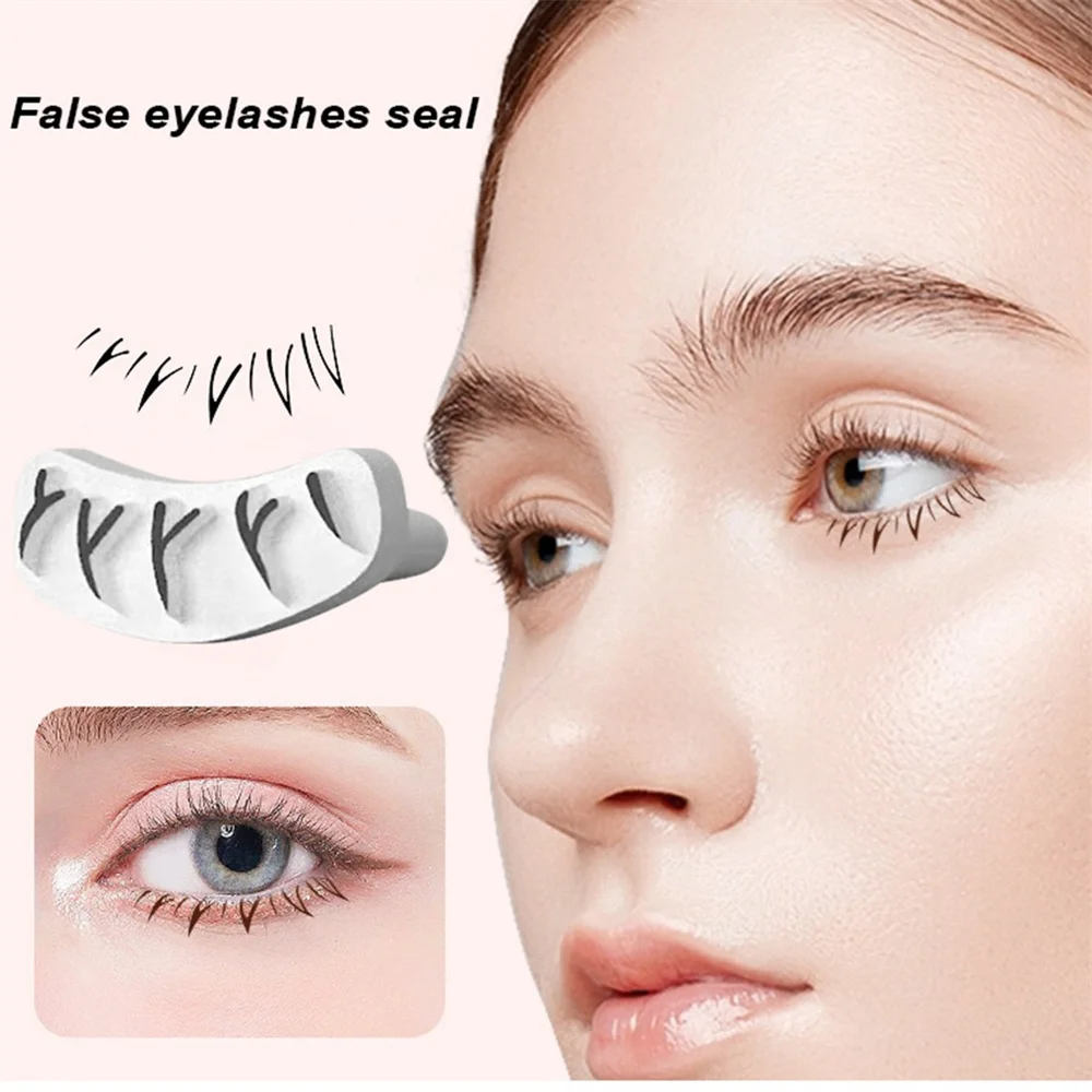 Lower Eyelash Silicone Stamp Set False Eyelash Realistic Lash Tool Create Various Styles Lower Lash Stamps Easily (Daily Basic)