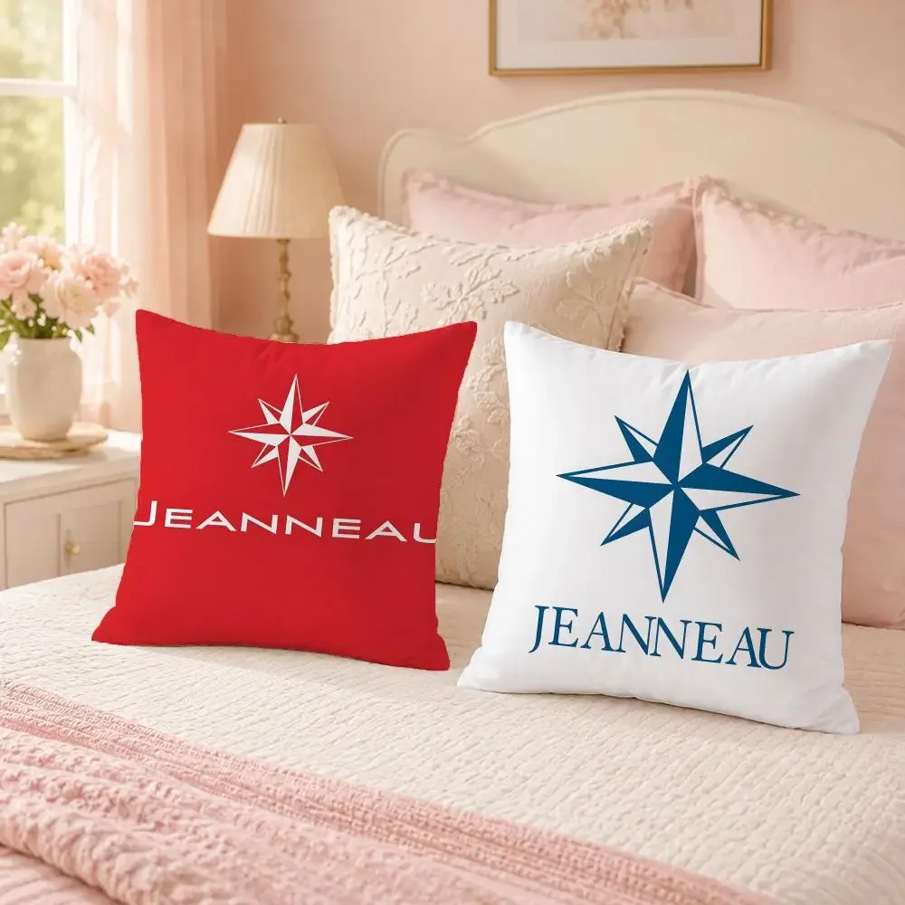 Premium Boat Brand Jeanneau Cushion Cover Custom Plush Pillow Cover Soft Cloud Comfort for Sofa Bed Couch