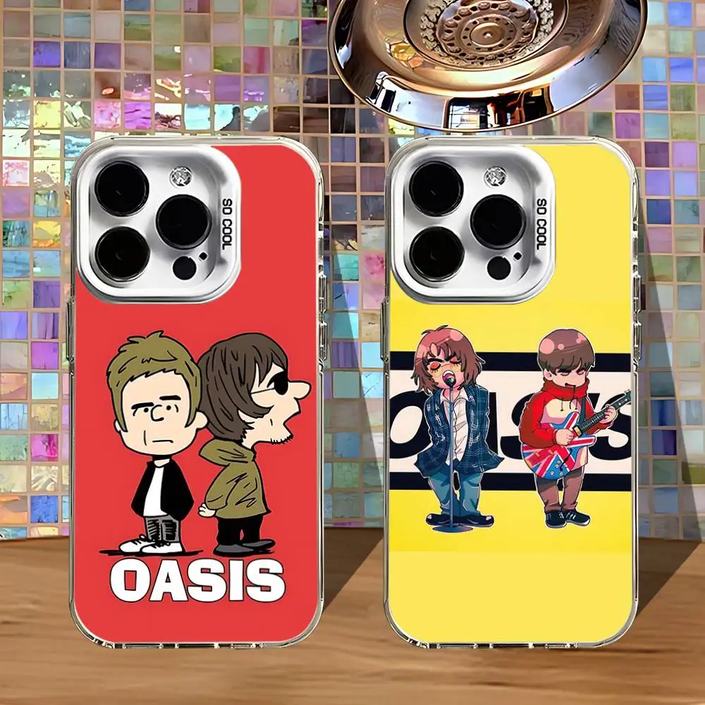 

O-Oasis Cartoon Band Phone Case For iPhone 16,15,14,13,12,11,Pro,XS,Max,Plus,Mini,SE4,E White Matte Shockproof Cover