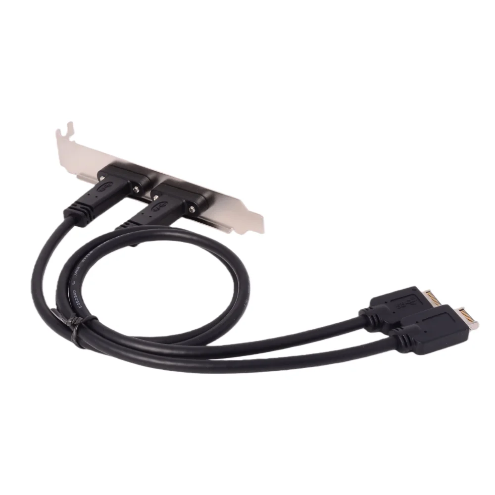 TYPE-E Dock Cable USB 3.2 TypeC Female to Chassis PCI Front Data Cable USB 3.1 High-Speed 20G 10G Cord For Expansion Port