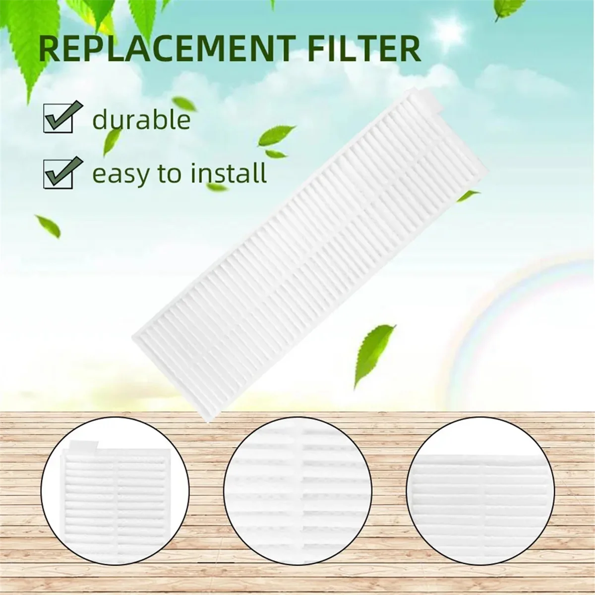 

For V3 Max Robot Vacuum Cleaner Spare Parts Accessories V-RVCLM27B Main Side Brush Hepa Filter Mop Rag Replacement