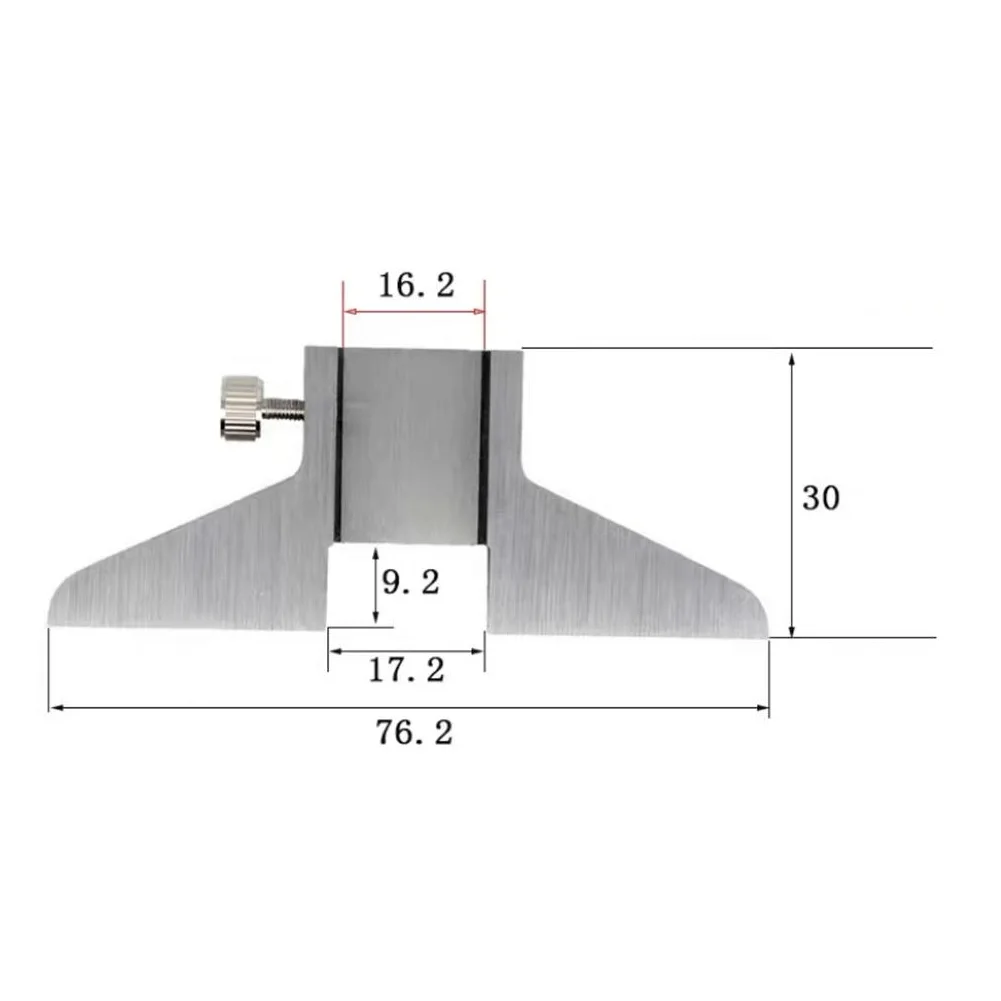 1pc Caliper Depth Base Carbon Steel Portable T-Bar Attachment Tool Depth Base For 6