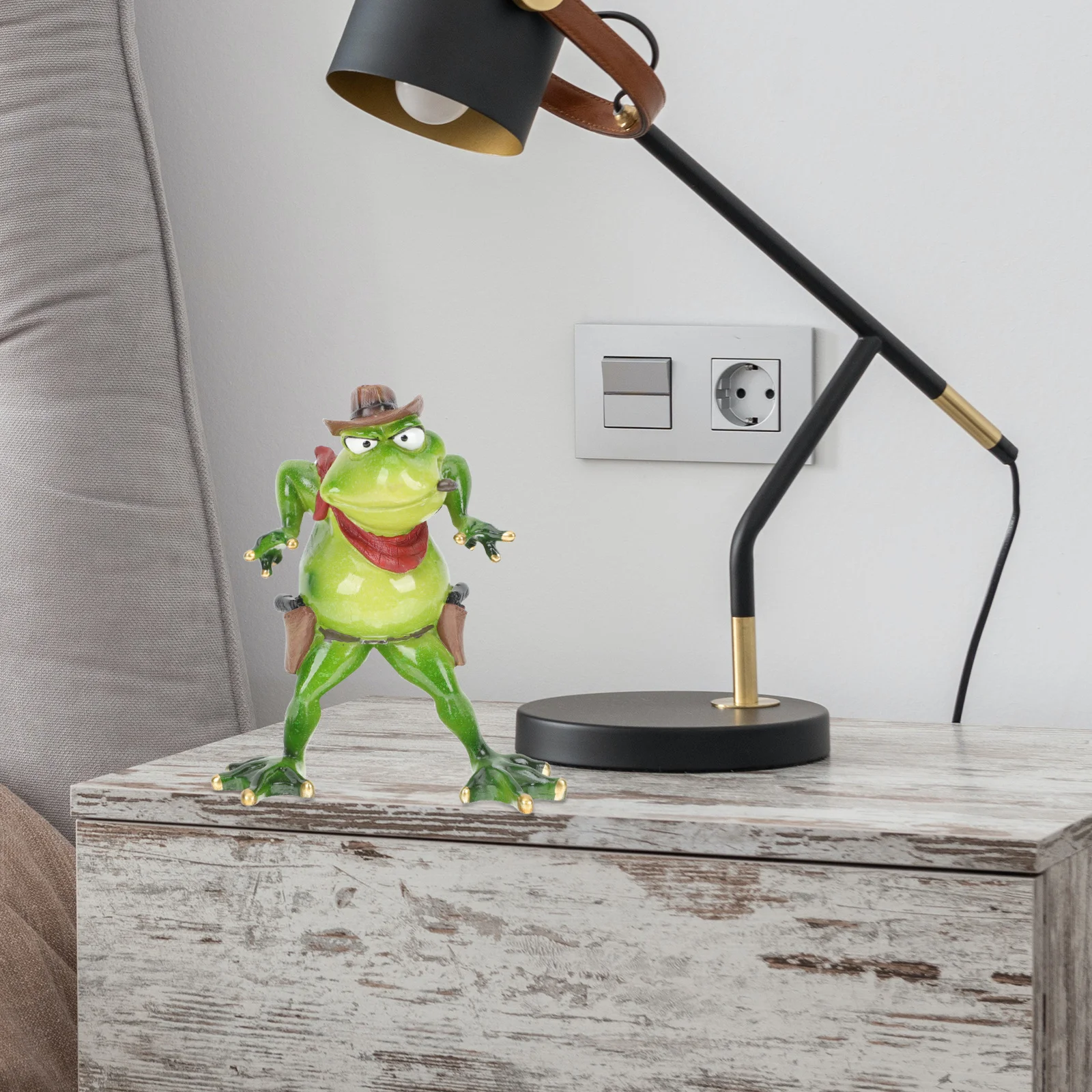 

Cartoon Resin Frog Decor for Garden Outdoor Lawn Pond Decoration Table Centerpiece Indoor Home Decor Accessory