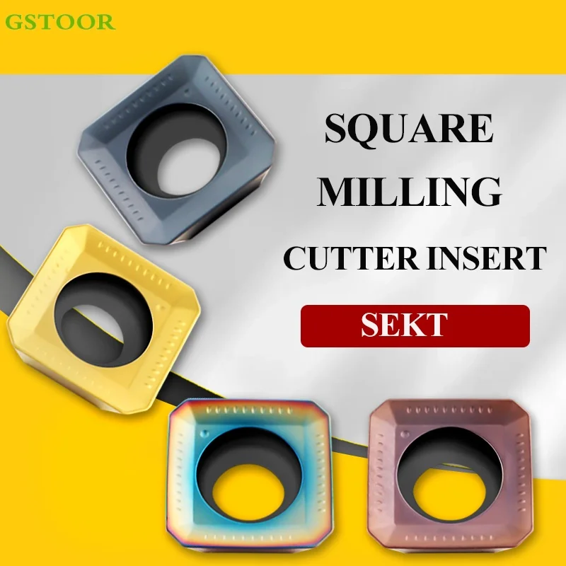 

SEKT1204AFTN Square Endmill Milling Carbide Inserts Turning Tools CNC Lathe Hard Alloy Material Cutting For P.M