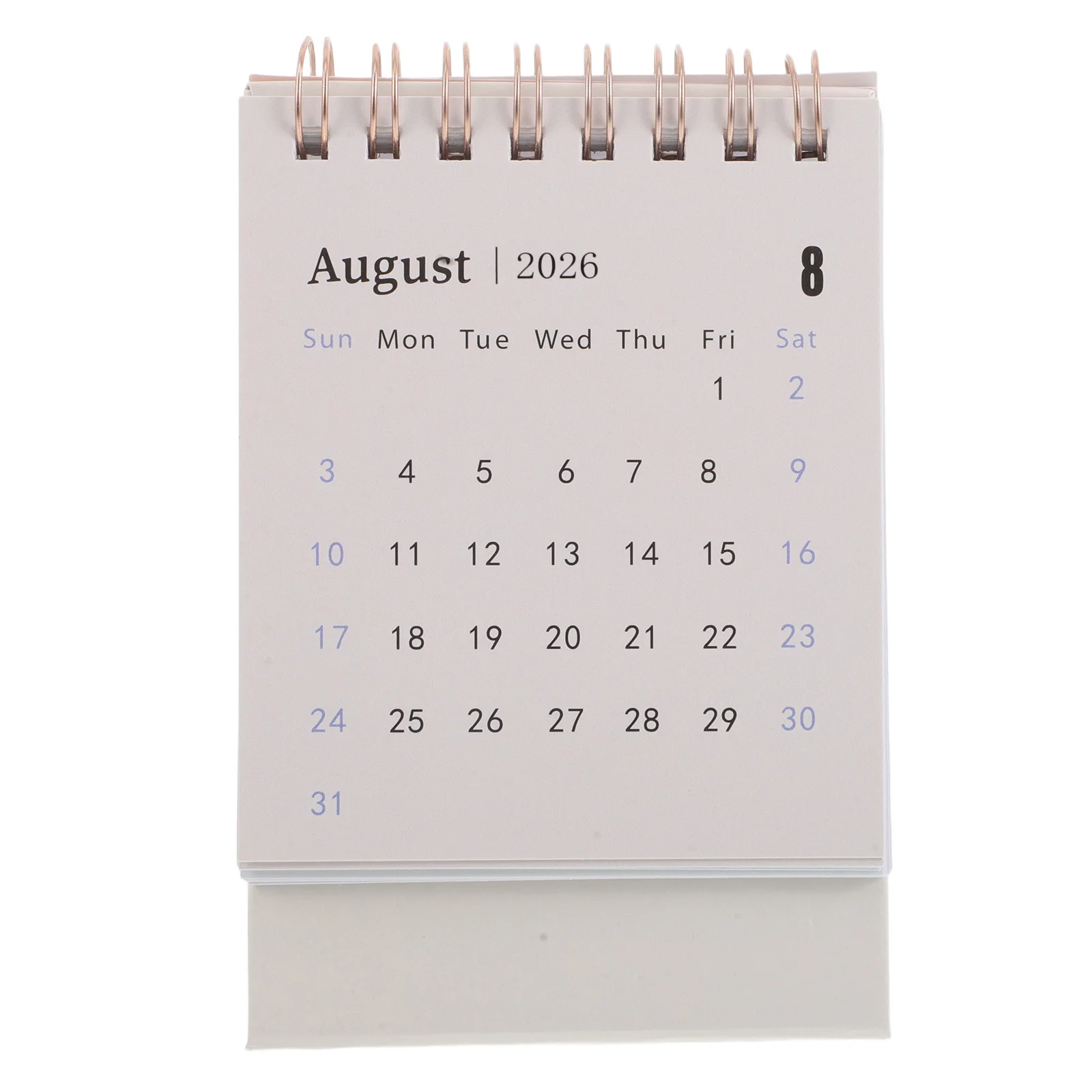 2026 Mini calendario da tavolo Pianificatore mensile leggero e portatile con vibrazione per la pianificazione dell'home office Mini calendario da tavolo
