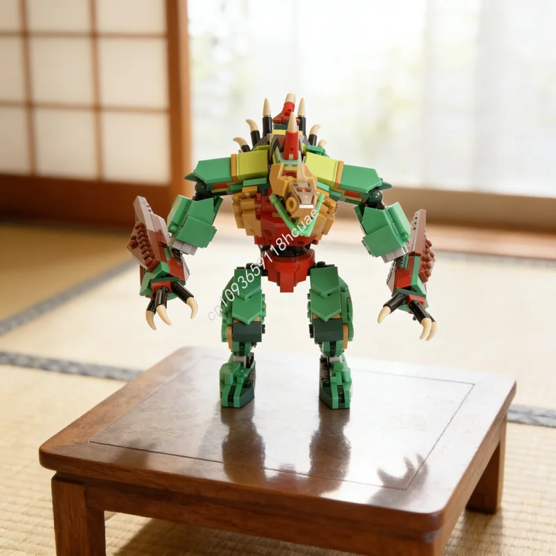 

480 деталей MOC Creator 3 в 1: Конструктор «Монстр», развивающая игрушка для сборки, идея для креативного подарка на Рождество