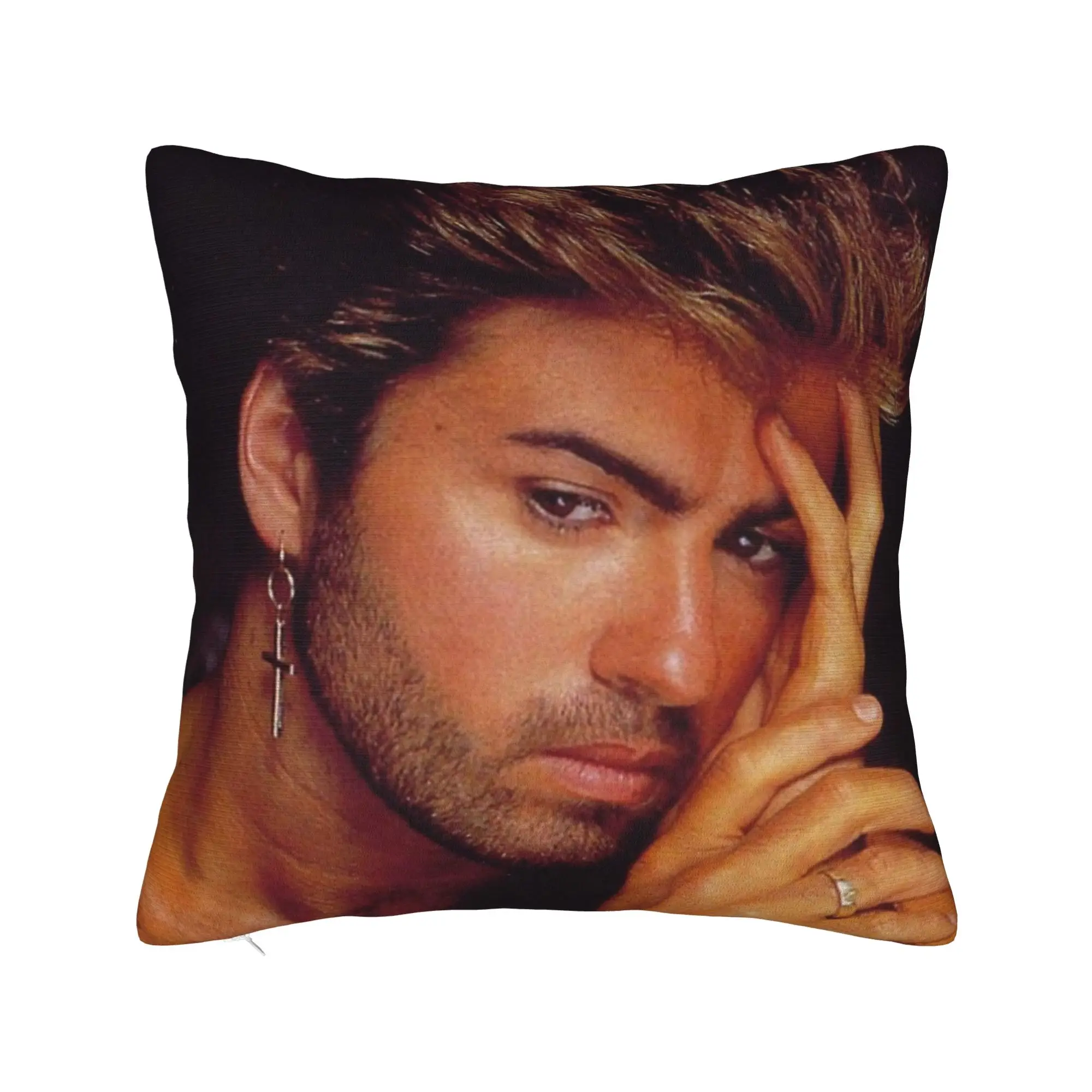 George Micheal Pillowcase Printed Polyester Cushion Cover Decorative  Pillow Case Cover Bed Dropshipping 45X45cm