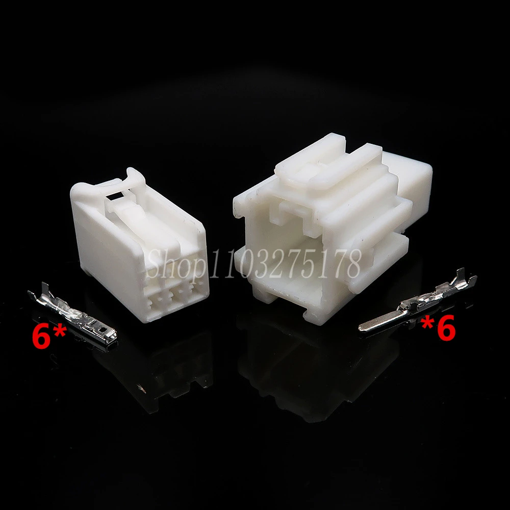 1 Set 6 Pin 7187-8846 7186-8846 Auto Wiring Harness Connector Atmosphere Light Fuse Box Socket For Honda Civic CRV