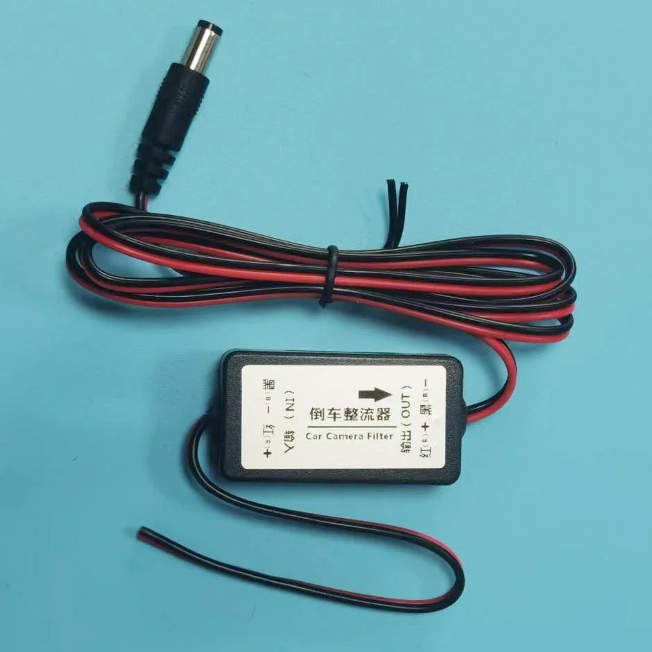 Car Rear View Camera Power Relay Rectifier DC 12V Power Capacitor Auto Car Camera Filter Relay Capacitor Filter Connector