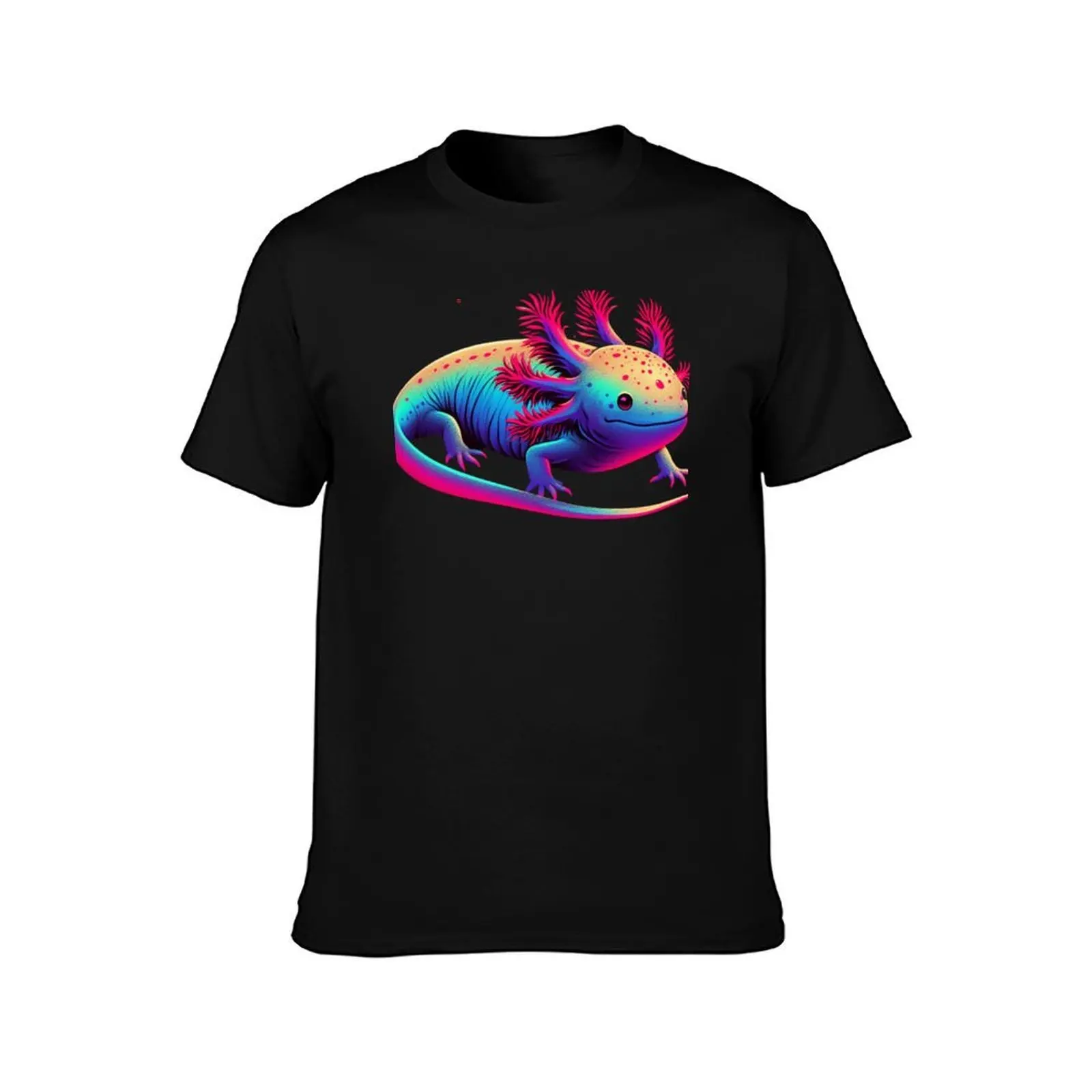 Adorable Axolotl - Salamander aka Walking Fish T-Shirt Summer Casual Cotton Tee Oversized Streetwear Tops Unisex Men Women