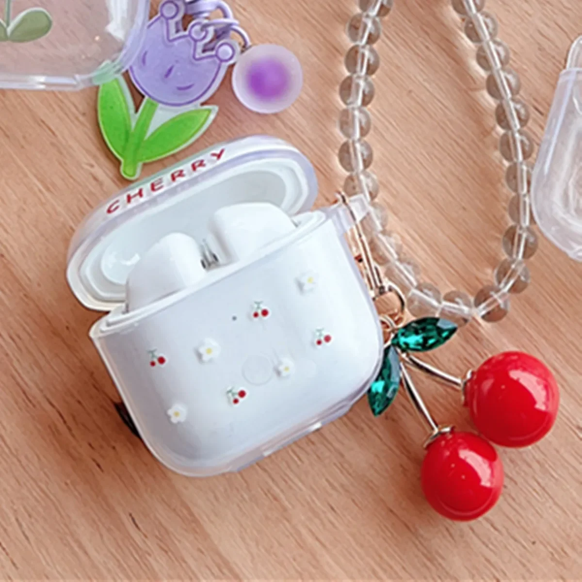 غطاء لهاتف Huawei Freebuds SE3 (2024)، جراب شفاف واقٍ ناعم من مادة TPU بتصميم كرتوني لطيف لهاتف Huawei freebuds se2 مع سلسلة مفاتيح