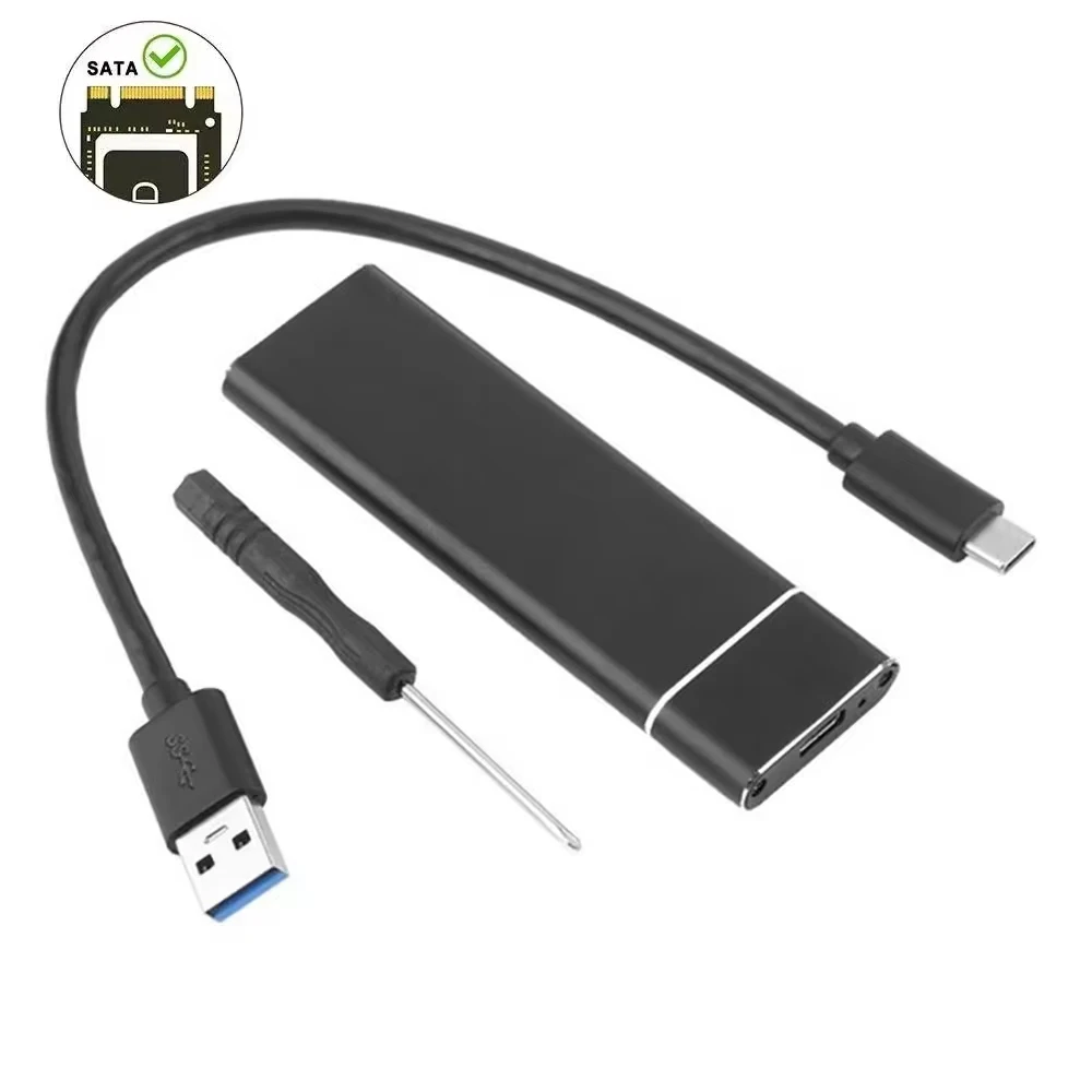M2 SSD-Gehäuse M.2 NVMe SATA SSD-Gehäuseadapter 10 Gbit/s USB 3.2 Gen2 USB C externes Gehäuse unterstützt M- und B- und B&M-Schlüssel