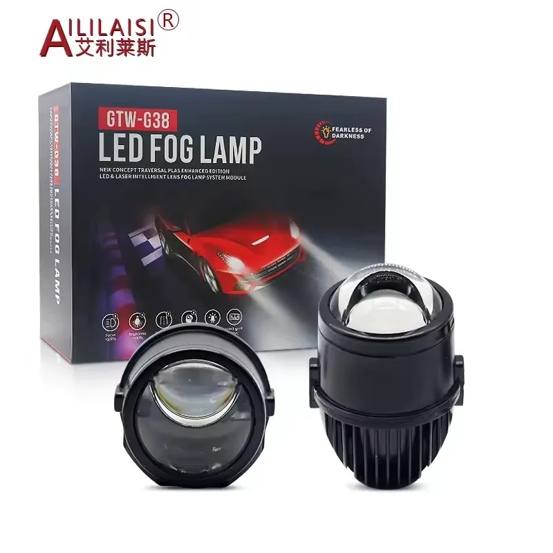 Factory price BI LED fog lamp laser lens headlight waterproof suitable for Universal Cars x-trail nissan toyota universal ford