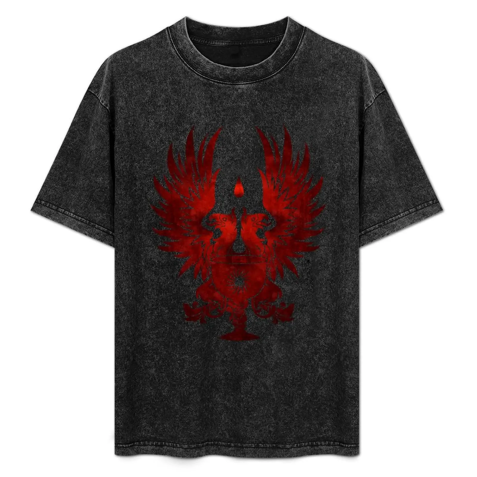 

Dragon Age: Grey Warden Red T-Shirt Sport Basic Moisture Wicking Tee