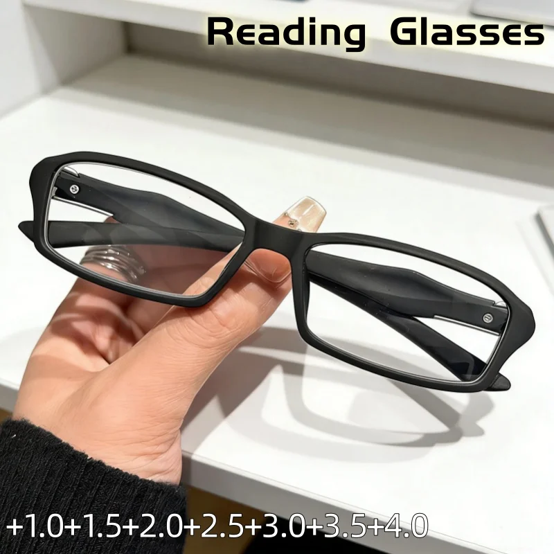 

Anti-blue-light Fashionable Sports High Quality Elastic High-definition Square-framed Reading Glasses for Women Men +1.0 To +4.0