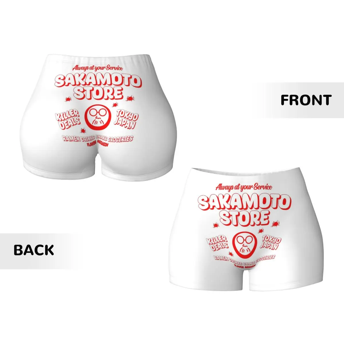 Short de Yoga personnalisé Sakamoto Days STORE pour femmes, entraînement de gymnastique, course à pied, volley-ball athlétique, motard