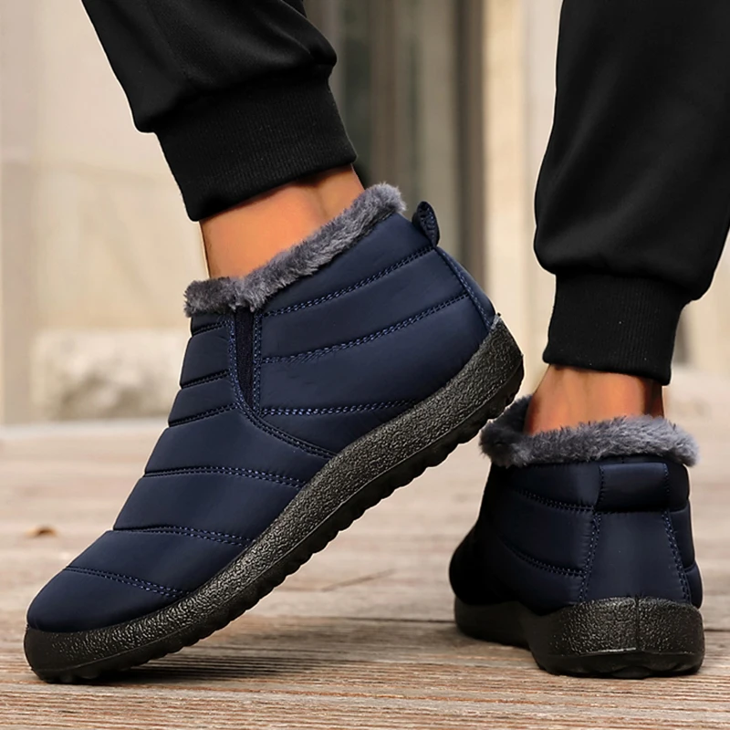 

Fashion Men Casual Shoes Breathable Waterproof Winter Shoes For Man Soft British Sneakers Man Couple Men's Winter Shoes