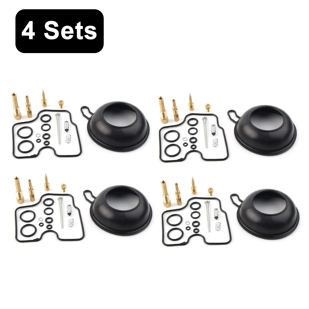 4set For Honda  CB400SF NC31 Motorcycle Carburetor Rebuild Kit Plunger Vacuum Diaphragm