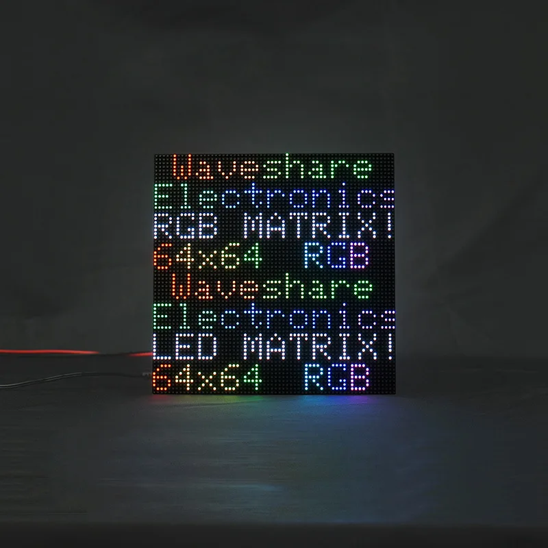 Écran LED Raspberry Pi RVB polychrome, multi-pas en option, support cascade, luminosité réglable