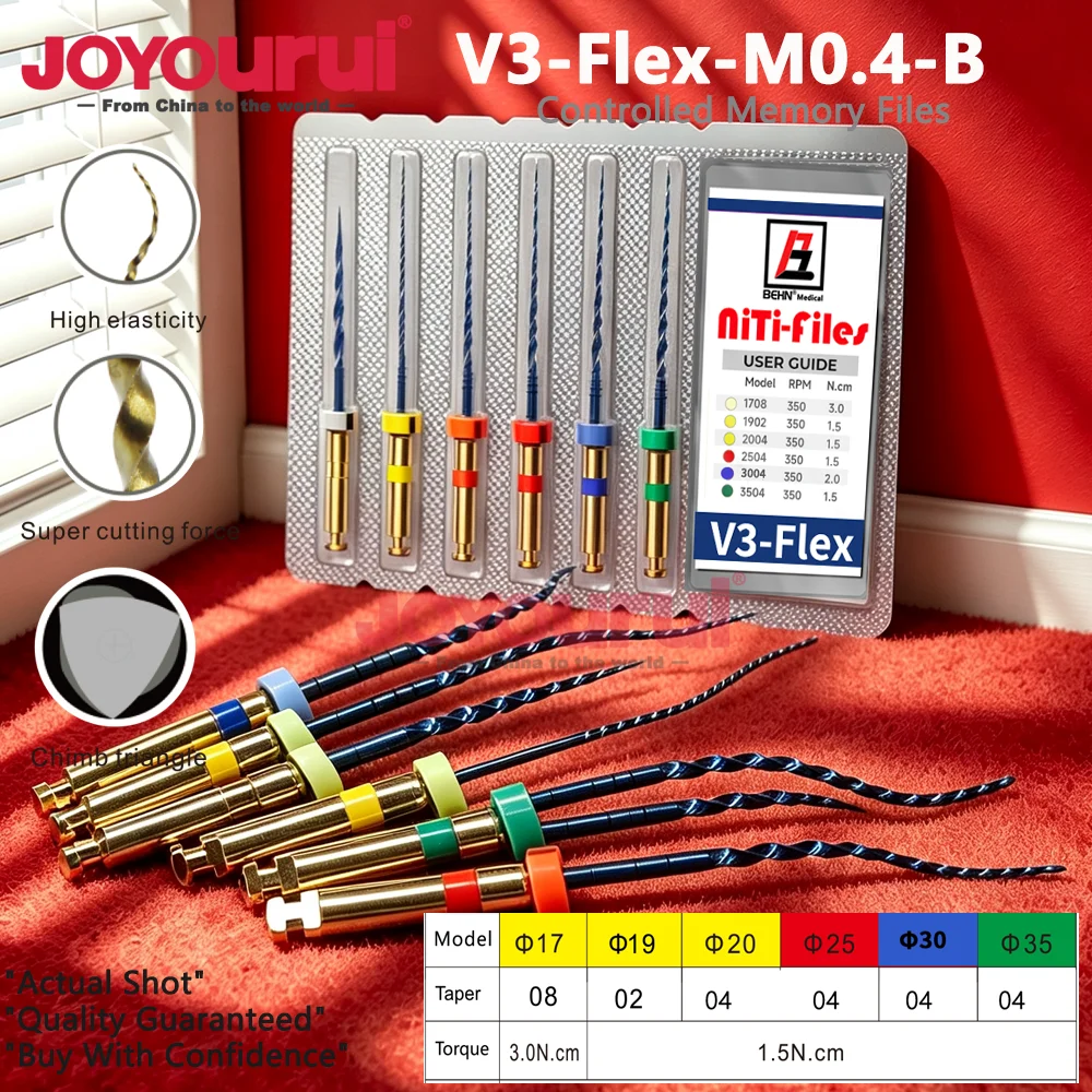 Dental Heat Activated Blue Flexible Endo Niti Files Canal Root Treatment Rotary E-Flex Dentist Tools Endodontic File Equipment