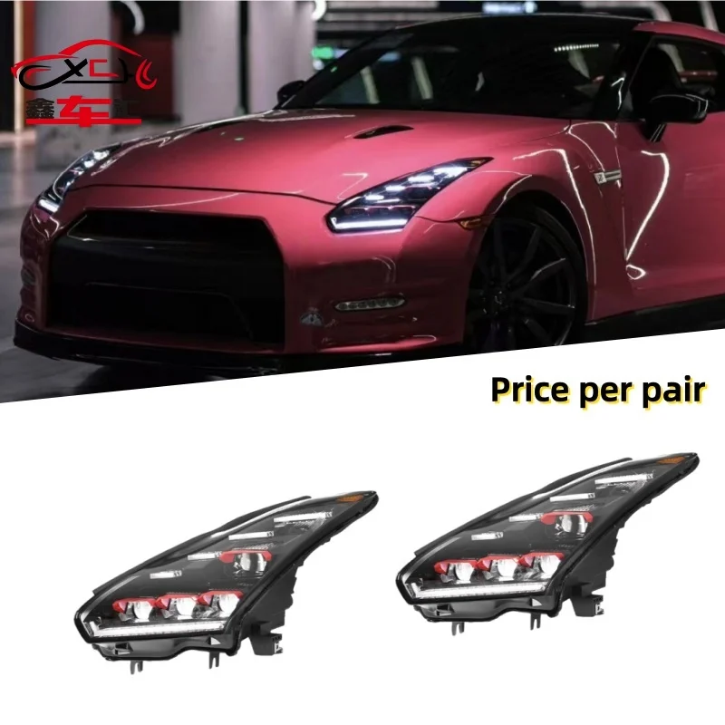 

XCH For 2007-2023 Nissan GTR headlight assembly R35 retrofit LED projector headlights and daytime running lights