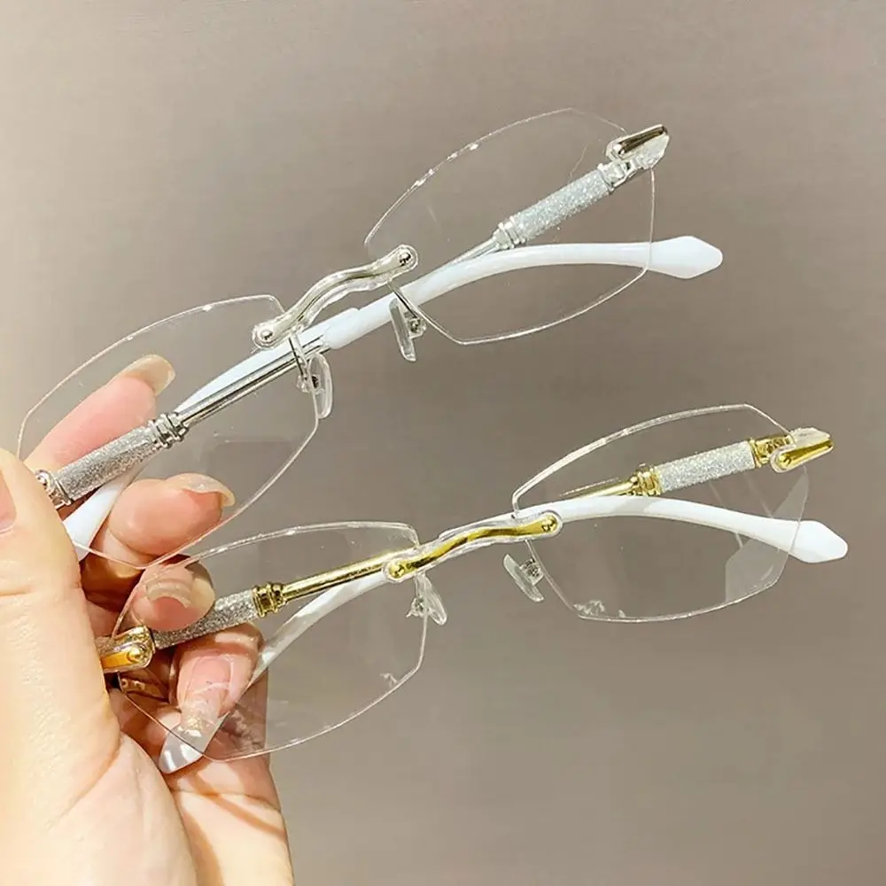 Retro Ultralight Cutting Frame Women Presbyopia Eyeglasses Blocking Blue Light Reading Glasses Farsighted Eyewear with Diopters