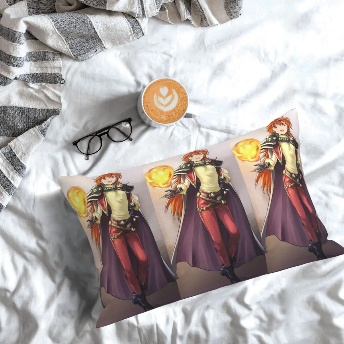 

Lina Inverse Rectangle Pillowcase Cushion Cover Decor Bedroom Bed Home Comfort Throw Pillow