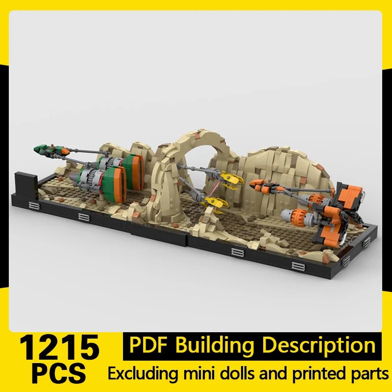 

Star Movies Model MOC Building Bricks Desert Podracer Diorama Modular Technology Gifts Holiday Assemble Children Toys Suit