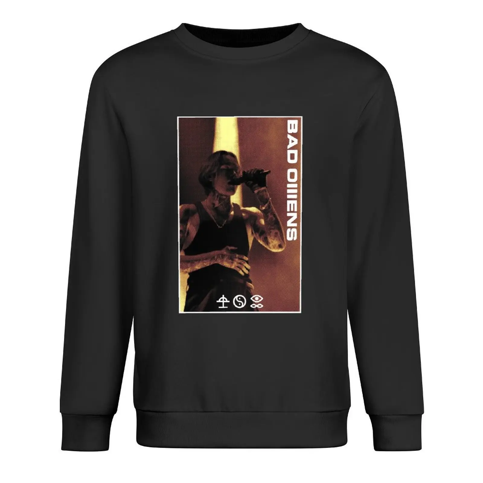 

Bad omens art Pullover men clothing men's sweat-shirt autumn jacket men men's autumn clothes new sweatshirt