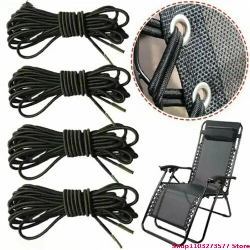 4 Pieces/set High Quality Elastic Camping Multi Strand Binary Rope Universal Sunshade Fixed Recliner Maintenance Rope