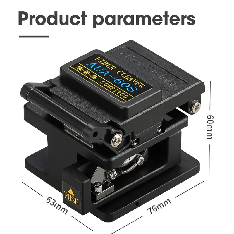 New AUA-60S Optic Fiber Cleaver Cutter 12 Position Blade Cutting Knife Metal Materia