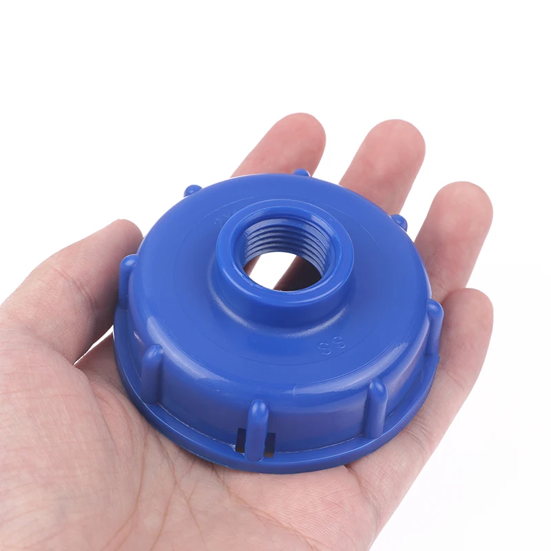 Blue Durable IBC Water IBC Tank Fitting S60X6 Thread to 1/2" 3/4" 1" Garden Hose Connector IBC Tank Valve Replacement Adapter