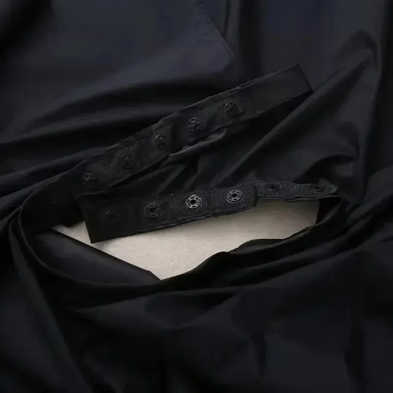 黒髪用ヘアカットケープ プロ用ヘアサロン理髪師用クロス ラッププロテクトガウン エプロン 防水カットガウン ヘアクロス ラップ