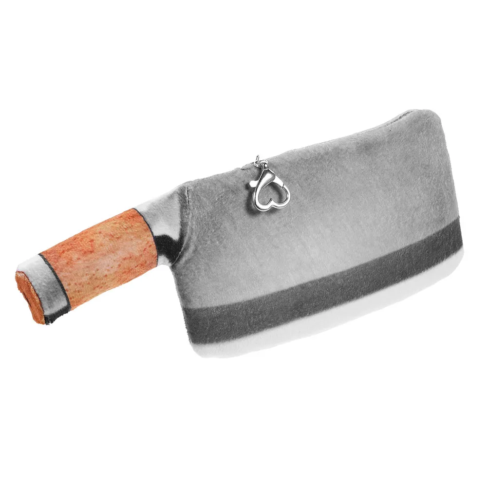 Halloween Cutter Shaped Wallet Zipper Prank Prop Stuffed Storage Bag for Scaring Friends Family Party Cosplay Fun Safe Novelty