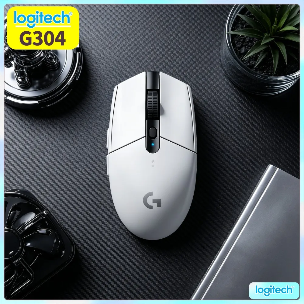 Logitech G304 LIGHTSPEED Wireless Gaming Mouse Handy DPI Adjustment Switch Between Fine Edit Work And Fast Game Movement