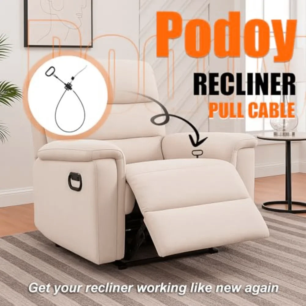 Recliner Pull Cable Replacement 44 5 Inch With D Ring Handle Designed For Easy Reclining And Secure Attachment
