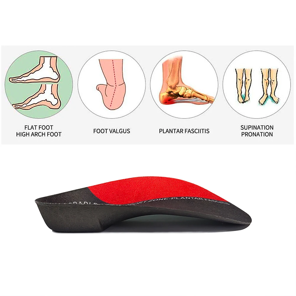 

1 Pair Arch Support Insoles Eva Foot Care Shoe Cushions Shock Absorbing Pads For Sports Running Daily Wear Unisex Heel Support