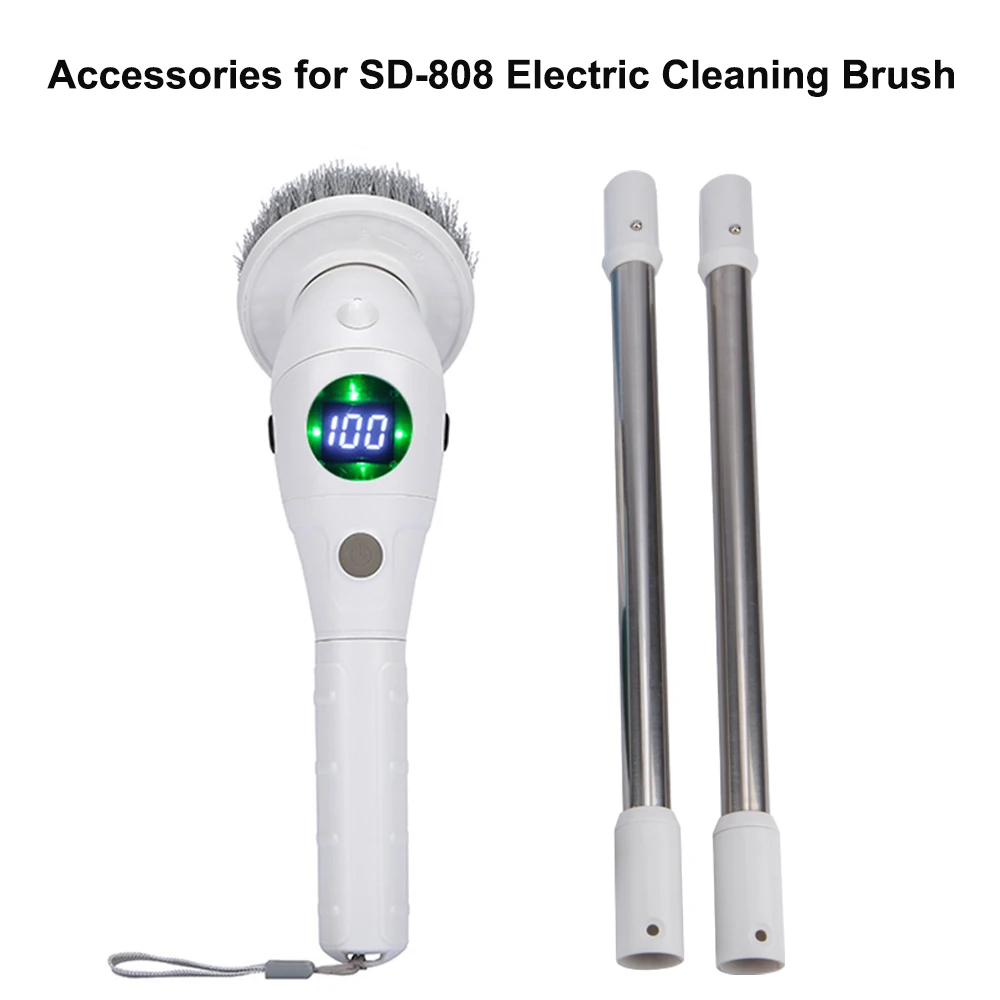 Electric Cleaning Brush Accessories 8pcs Bathroom Kitchen Toilet Brush Accessories SD-808 Household Cleaning Brush Accessories