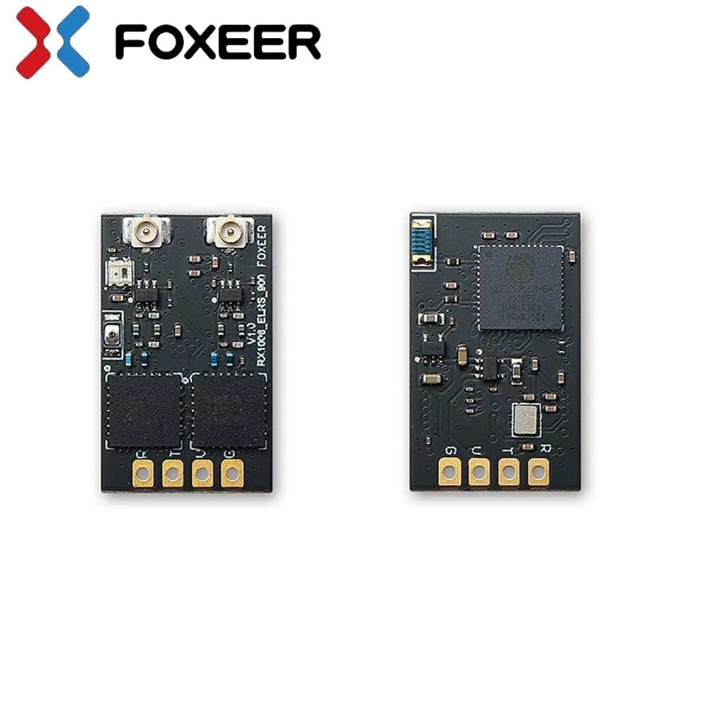 Foxeer Receptor Diversidade de Longo Alcance para FPV Racing Drone, Whoop Parte de asa fixa, Antena Ufl Dupla, ExpressLRS ELRS, 915 868MHz, 50mW