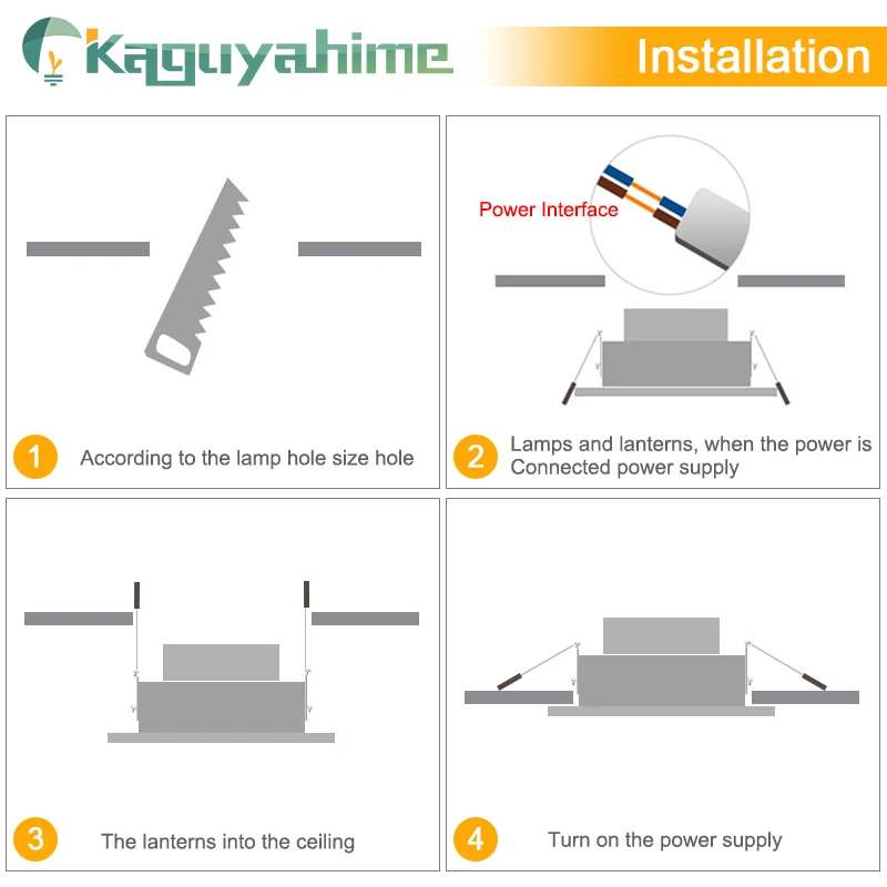 Kaguyahime 2 шт./лот 85 ~ 265 В точечный светодиодный светильник AC 110 В 220 в 230 В встраиваемый круглый светодиодный светильник 3 Вт 5 Вт 10 Вт