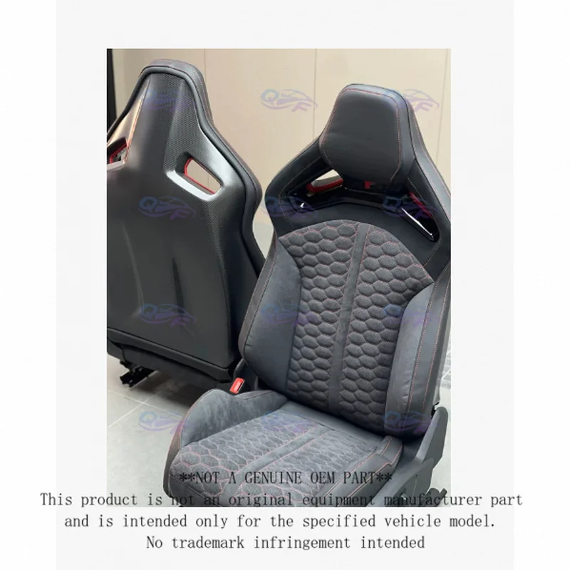 Car Accessories Custom Leather Cover Sports Racing Seats Bucket RS6 Sport Seat for Audi A3 A4 A5 A6 A7 Q5 Q7 Q8 Upgrade